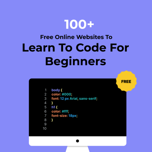 100+ Free Online Websites to Learn to Code for Beginners