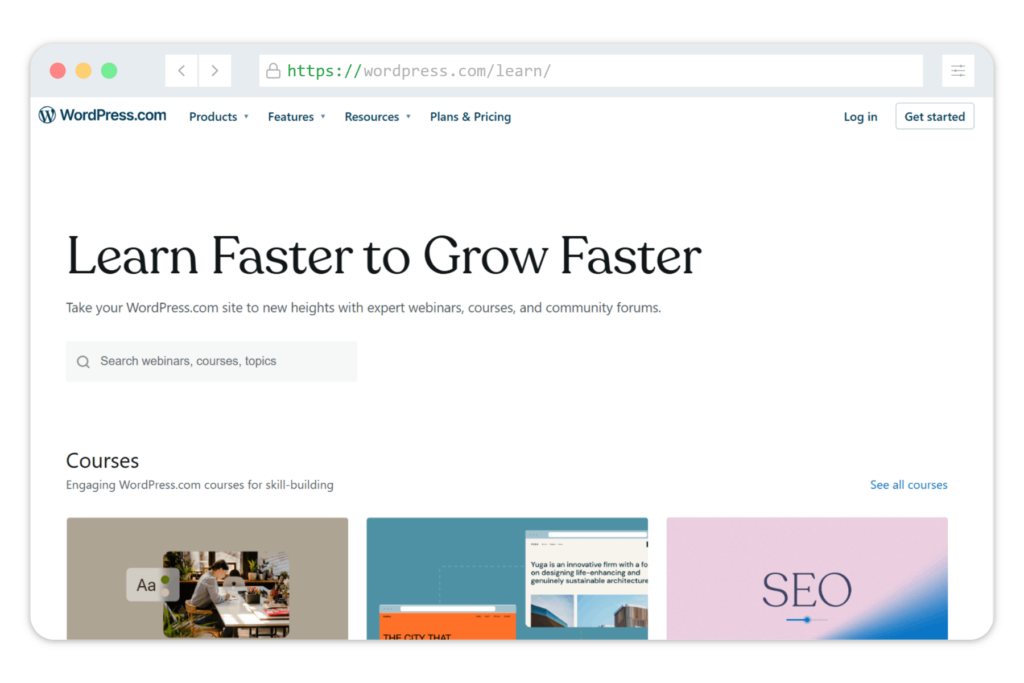 WordPress.com Learn