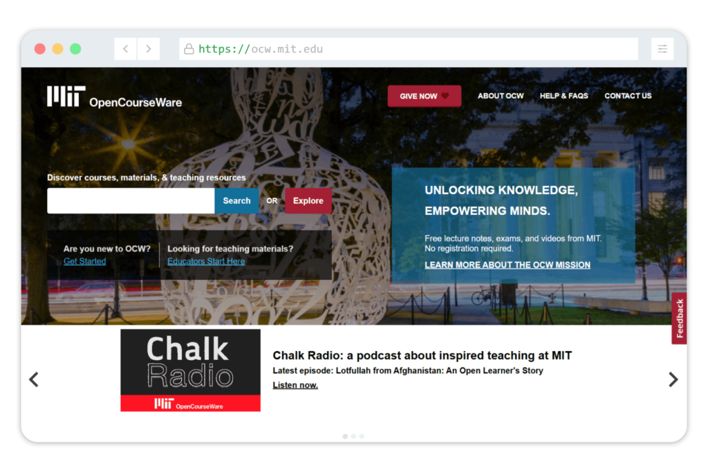 MIT OpenCourseWare