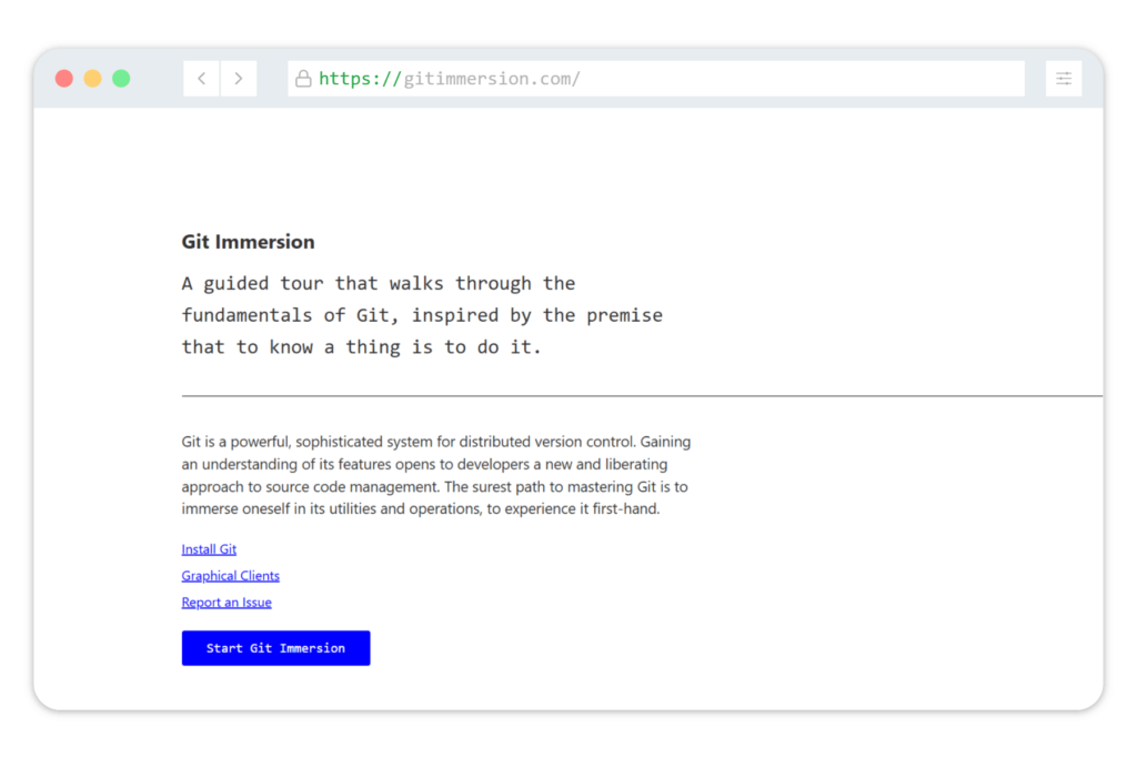 Git Immersion
