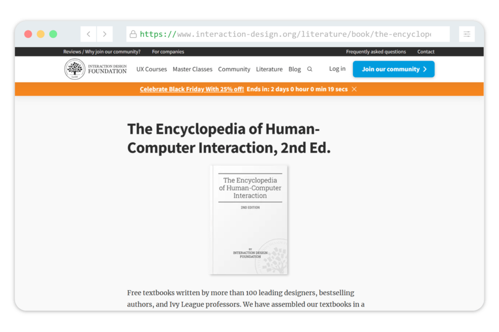 The Encyclopedia of Human-Computer Interaction