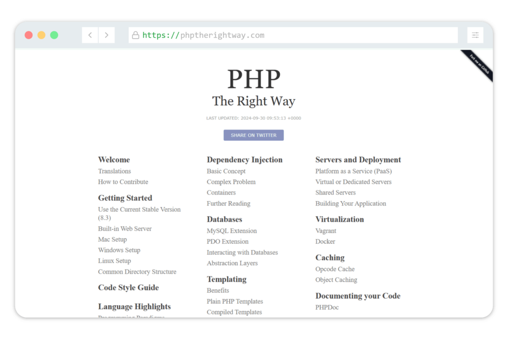 PHP the right way
