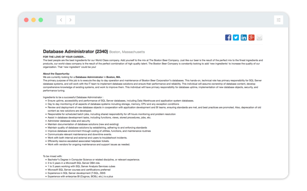 Database Admin