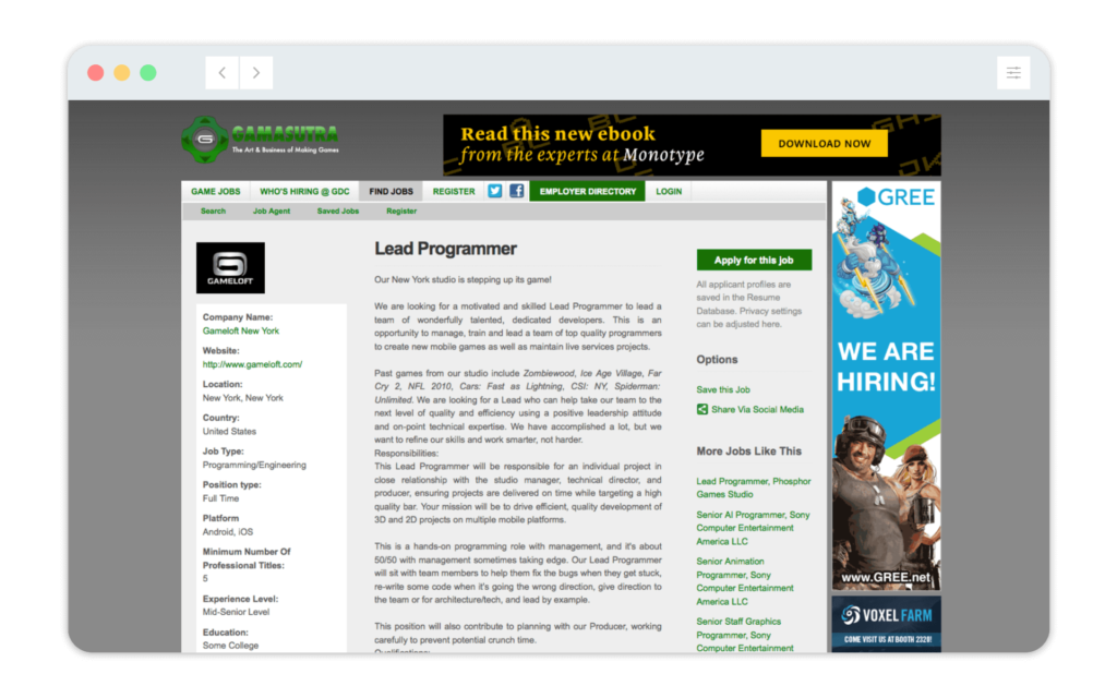 Game Developer