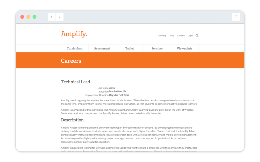 Technical Lead